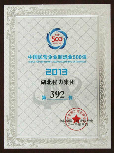 中国民营企业制造业500强